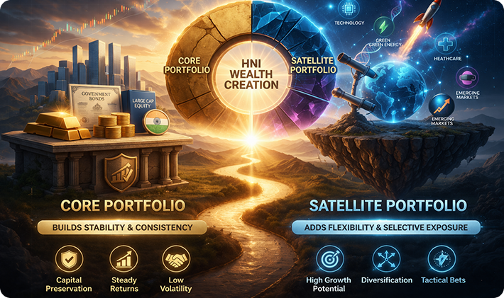 Core and Satellite Portfolios: A Structured Framework for HNI Wealth Creation 